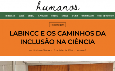 Nosso laboratório de inclusão é tema de reportagem na revista ‘Humanos’, do Sesc RJ